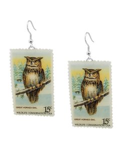 Postage Stamp Earrings
