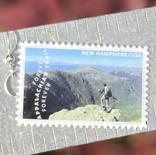 Appalachian Trail: VT/NH, U.S.A., 2025 Postage Stamp Earrings - Image 2